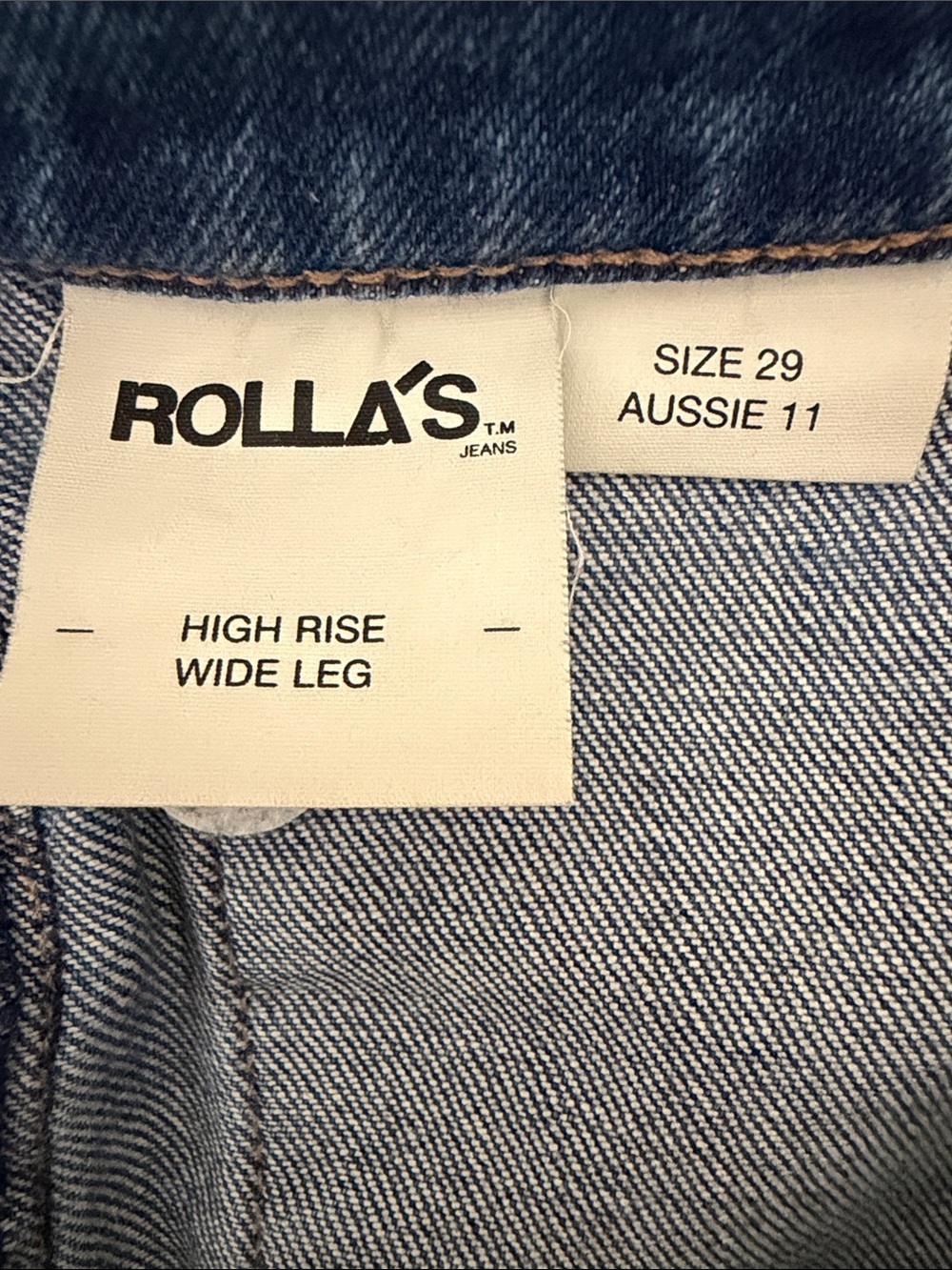 Rolla's Sailor High Rise Wide Leg Jeans Size 29 - Picture 13 of 15